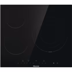 Plaque vitrocéramique HISENSE - E6332BSCE Nbre foyer(s) : 3 Zone de cuisson modulable (flex) : Non Couleur : Noir Puissance d ...