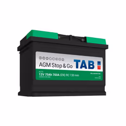 Batterie de démarrage Auto plomb AGM compatible avec les véhicules avec technologie Start & Stop et récupération de l'énergie ...