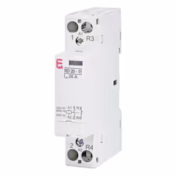 Contacteur d'installation ETI RD 20-11-230V AC/DC, 20A, REG • Unité de coupure : 1 • Tension de service : 230 V AC • Tension ...