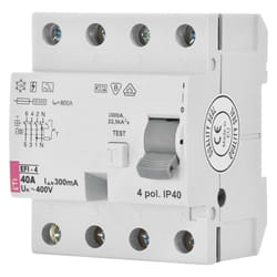 ETI - Disjoncteur différentiel EFI-P4, 4 pôles, 25A, 0,5A, type a, à action instantanée