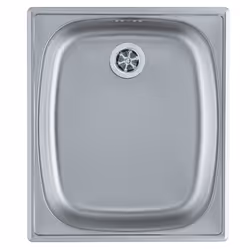 Alveus lavello da incasso in acciaio inox 18/10, dimensioni: 38 x 44 cm, Type: Basic 10, 1 pezzi, Evier à poser, Rectangulair ...