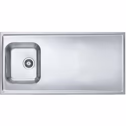 Évier Classic Pro 90 matériau inox dimensions totales 1200 × 600 mm dimensions du bac 340 × 400 x 190 mm sans trou pour robin ...