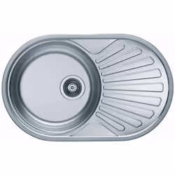 Évier de cuisine en acier inoxydable Ciklo 20 matériau acier inoxydable dimensions hors-tout : 740 x 440 mm dimensions du bac ...