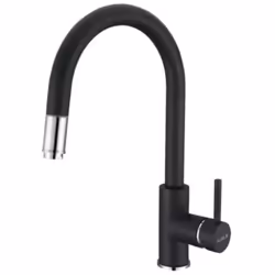 Mitigeur de cuisine Delos avec embout extractible couleur granit noir (91 Carbone) dimensions : 207 x 380 mm longueur du bec  ...