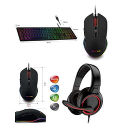 Pack GAMER 3 en 1 - ADVANCE - PRO-GTA210 - Casque PS5/XBOX/Switch/PC - Souris RGB - Clavier RGB