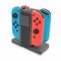 Hobby Tech ® - Chargeur pour 4 manettes Nintendo Switch Joy-Con - Noir