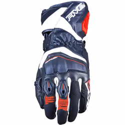 Five RFX4 EVO Gants de moto, noir-blanc-rouge, taille M pour Hommes