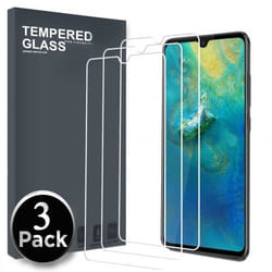 Huawei Mate 20 Vitre protection decran en verre trempé incassable lot de X3 Glass