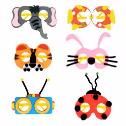 SODERTEX L822024, Enfant, Masque, Animal