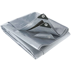 Werka Pro - Bâche noire et grise 200 g/m2 12 x 6 m