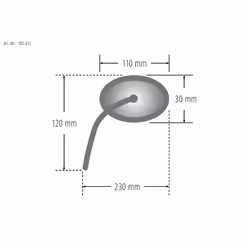 Rétroviseur SHIN YO Chopper STURGIS 2, droite, argent