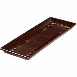Blumenkasten-Untersetzer 40cm braun Hauteur 2.5 cm Mélange de matériaux Kunststoff Volume net (m³) .001 Longueur brute 393.00 ...