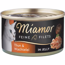 Miamor 74042, Adulte, Toutes races, Caille, Thon, 100 g