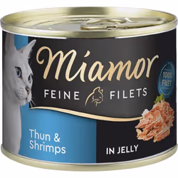 Miamor 75040, Adulte, Toutes races, Crevettes, Thon, 185 g