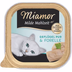 Miamor 75064, Adulte, Toutes races, Volaille, Truite, 100 g, Sans grain
