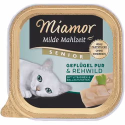 Miamor 75068, Senior, Toutes races, Chevreuil, Volaille, 100 g, Sans grain, Pas de couleurs artificielles