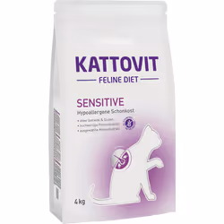 Kattovit Sensitive 4kg, Adulte, 4 kg, Sans grain, Sans gluten