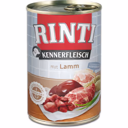 RINTI Kennerfleisch, Adulte, Toutes races, Agneau, 400 g, Sans soja