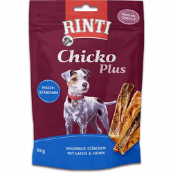 RINTI 91425, Friandises, Chien, Adulte, Poulet, Poisson, Saumon, 80 g