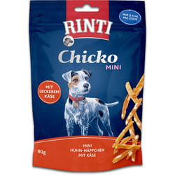 RINTI Chicko Mini Chien Friandises Fromage, Poulet 80 g