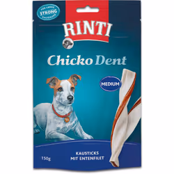 RINTI Chicko Dent, Friandises, Chien, Adulte, Canard, 150 g