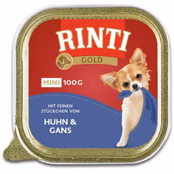 RINTI Gold mini, Adulte, Toutes races, Poulet, 100 g, Sans soja