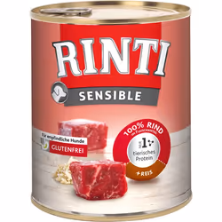 RINTI Sensible, Adulte, Bœuf, Riz, 8 kg, Sans soja
