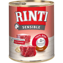 RINTI Sensible Bœuf, Riz Adulte 8 kg