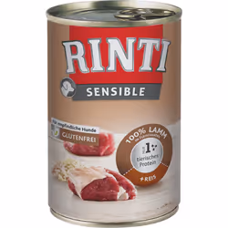 RINTI Sensible, Adulte, Toutes races, Agneau, Riz, 400 g, Sans soja