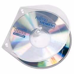 Veloflex 4365000, Housse, 1 disques, Transparent, Polypropylène (PP), 125 mm, 125 mm