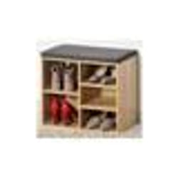 Meuble à chaussures - Kesper - Commode en bois - Marron - 5 paires - 3 étagères ajustables