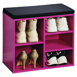 Kesper - Meuble à chaussures pour 5 paires, avec assise, 51,5 x 48 cm.