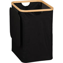 Kesper - Panier à linge avec cadre en bambou, 41 x 33 cm