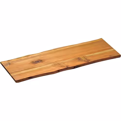 Planche à découper pouvant faire office de plateau de service pour fromage ou charcuterie. Design brut donnant un effet rusti ...