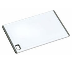 Kesper 30890 planche à découper pour cuisine Rectangulaire Plastique Gris, Blanc