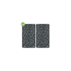 Kesper - Lot de 2 plaques de protection en verre 'Mosaïque' - Gris - l 50 x l 28,5 cm - Livraison gratuite