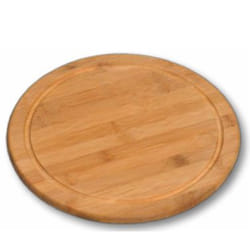 Kesper 58444 planche à découper pour cuisine Rond Bambou Bois