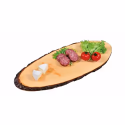 Kesper 61202, Plateau de présentation, Bois, Bois, Ovale, 590 mm, 200 mm