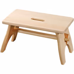 Repose pied en bois massif de pin, ce qui lui assure durabilité, robustesse et stabilité. L 42 x P 21,5 x H 20,5 cm. . Couleu ...