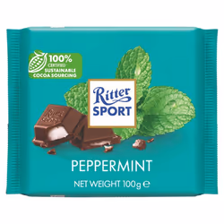 ritter sport colourful peppermint chocolate 100g multicouleur