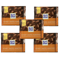 ritter sport r.sport tab new almendras sal y miel 100 multicolore