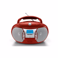 Karcher AG RR 5025-R, Système mini audio domestique, Rouge, Argent, 2,2 W, FM, 87,5 - 108 MHz, LCD