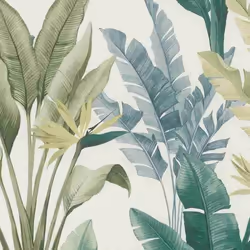 papier peint en papier 201062 papier peint Botanical jungle 53 x 1005 cm Rasch Selection vert