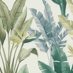 papier peint en papier 201062 papier peint Botanical jungle 53 x 1005 cm Rasch Selection vert