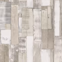 Papier peint intissé imitation bois - RASCH - Bois de Rasch Board - Blanc - 10m x 535cm