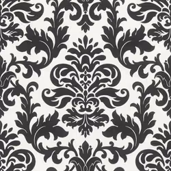 Rasch Selection 278507 Papier Papier peint Baroque 0.53 x 10.05 m noir blanc
