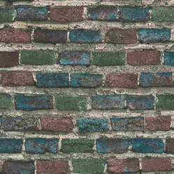 Rasch Factory IV 428070 papier peint intissé pierre brique 53cm x 1005cm vert