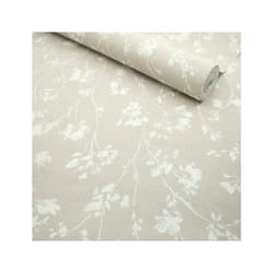 Rasch Freundin III 463811 Intissé Papier peint Botanique 0.53 x 10.05 m beige blanc