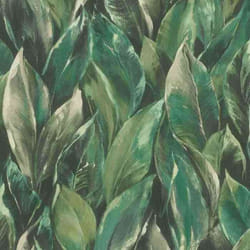 papier peint intissé 537345 papier peint Botanical jungle 53 x 1005 cm Rasch Curiosity noir vert