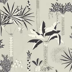Rasch Club Botanique + Claas II 540048 papier peint intissé floral 0.53 m x 10.05 m gris